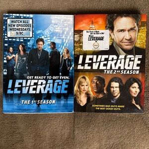 Leverage 1st & 2nd Season DVD Lot Set Bundle TV Series Timothy Hutton Preowned